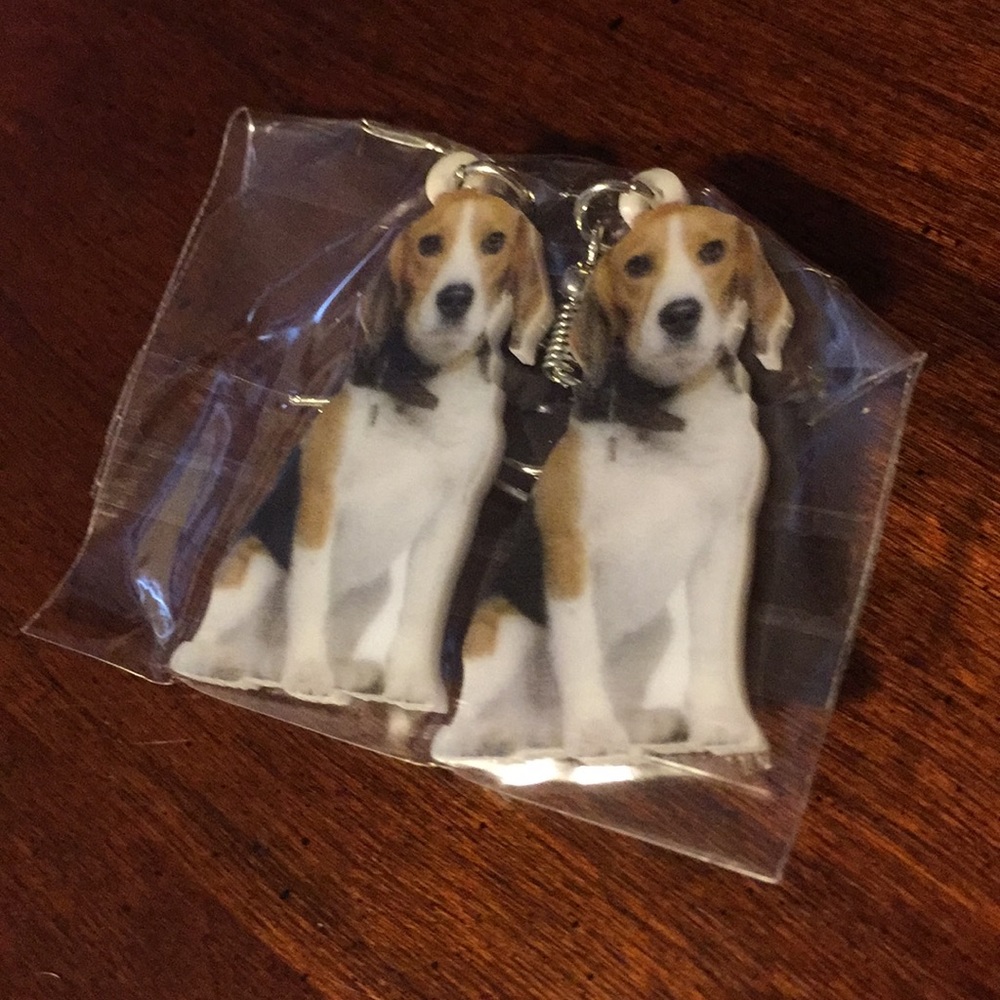 Dog earrings